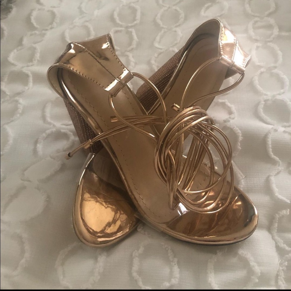 Rose gold heels
